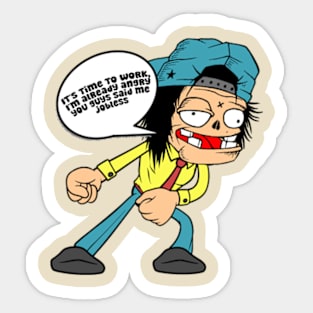 dark humor Sticker